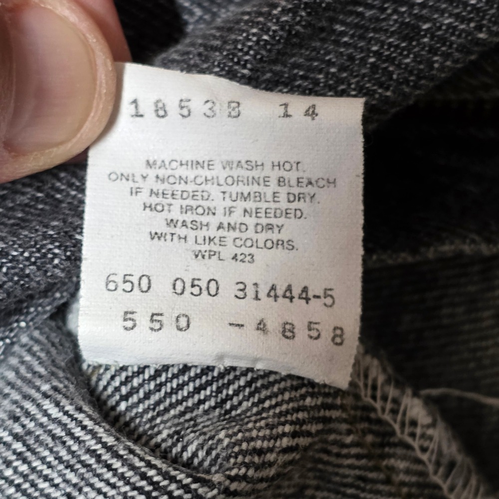 Levi Strauss & Co Mens 550 Jeans Black Wash Relaxed Fit Denim Size 32x30 - Picture 6 of 12